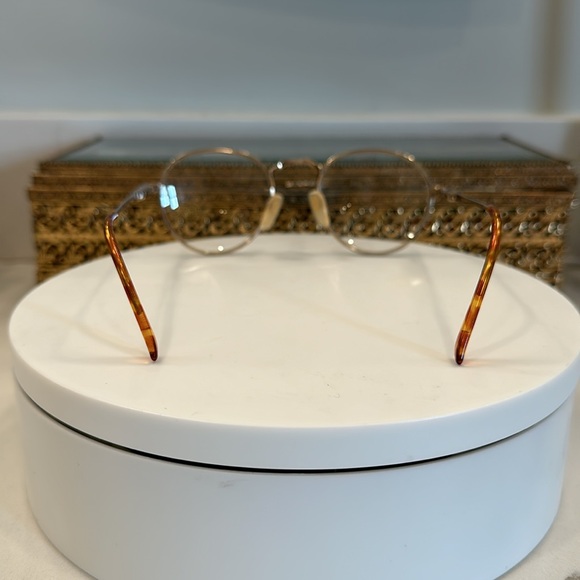 VTG Polo - Gold-Toned Round Rx Eyeglass Frames - EUC, w/ Ralph Lauren Hard-Case - Picture 6 of 17